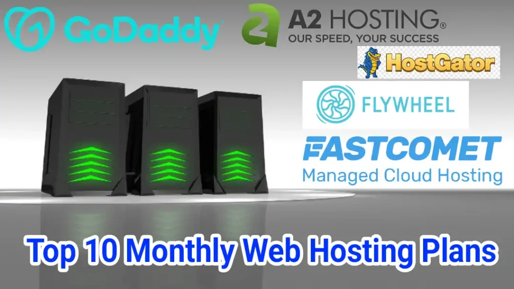 Top ten best monthly web hosting plans